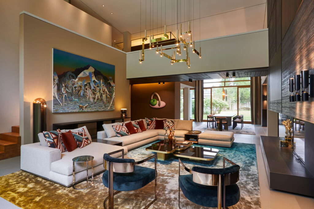 Interior details featuring bespoke joinery and premium finishes at Villa am Wald